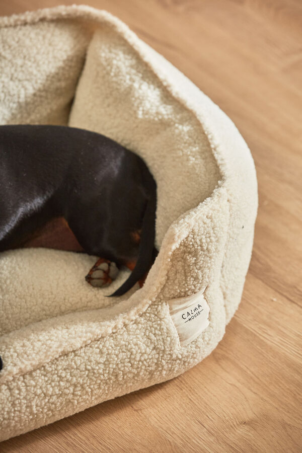 Calma House Cama para mascotas desenfundable cruda Henry estampado