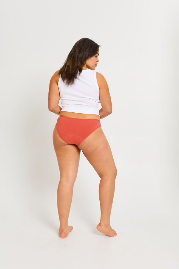 Modibodi Basic menstrual panty high leg heavy flow Braon