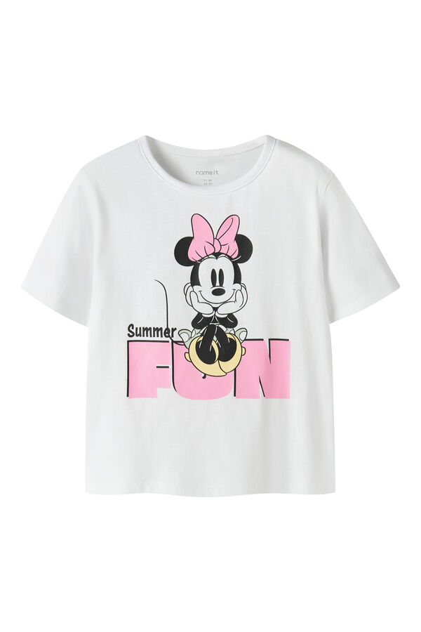 Name it Short sleeve girl's T-shirt MINNIE white