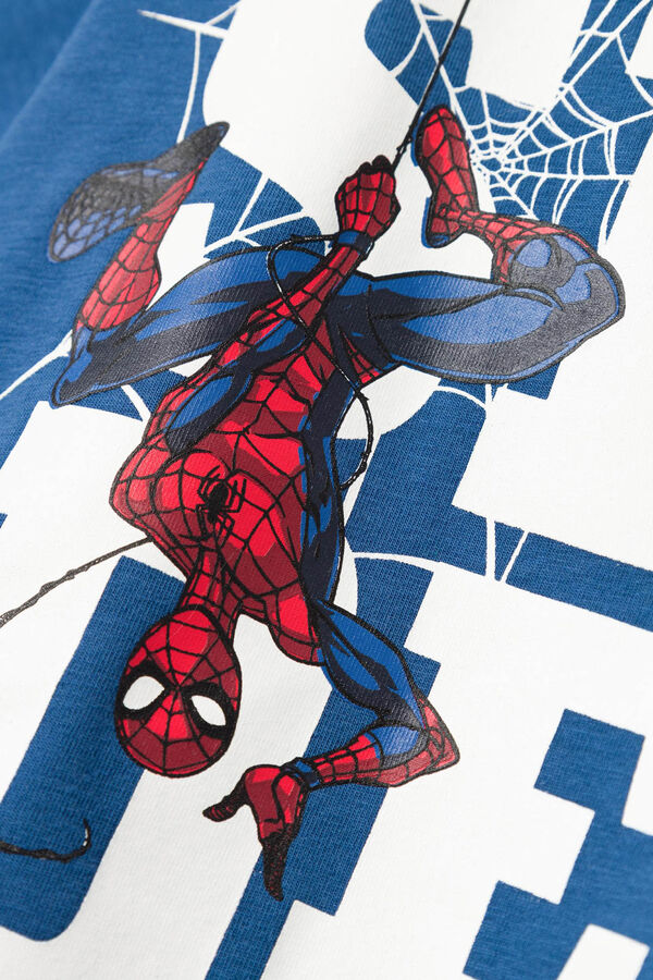 Womensecret Boys' short-sleeved Spider-Man T-shirt bleu