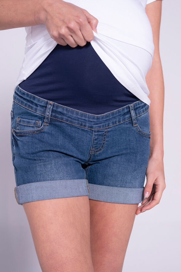 Ohma! Maternity denim shorts Plava