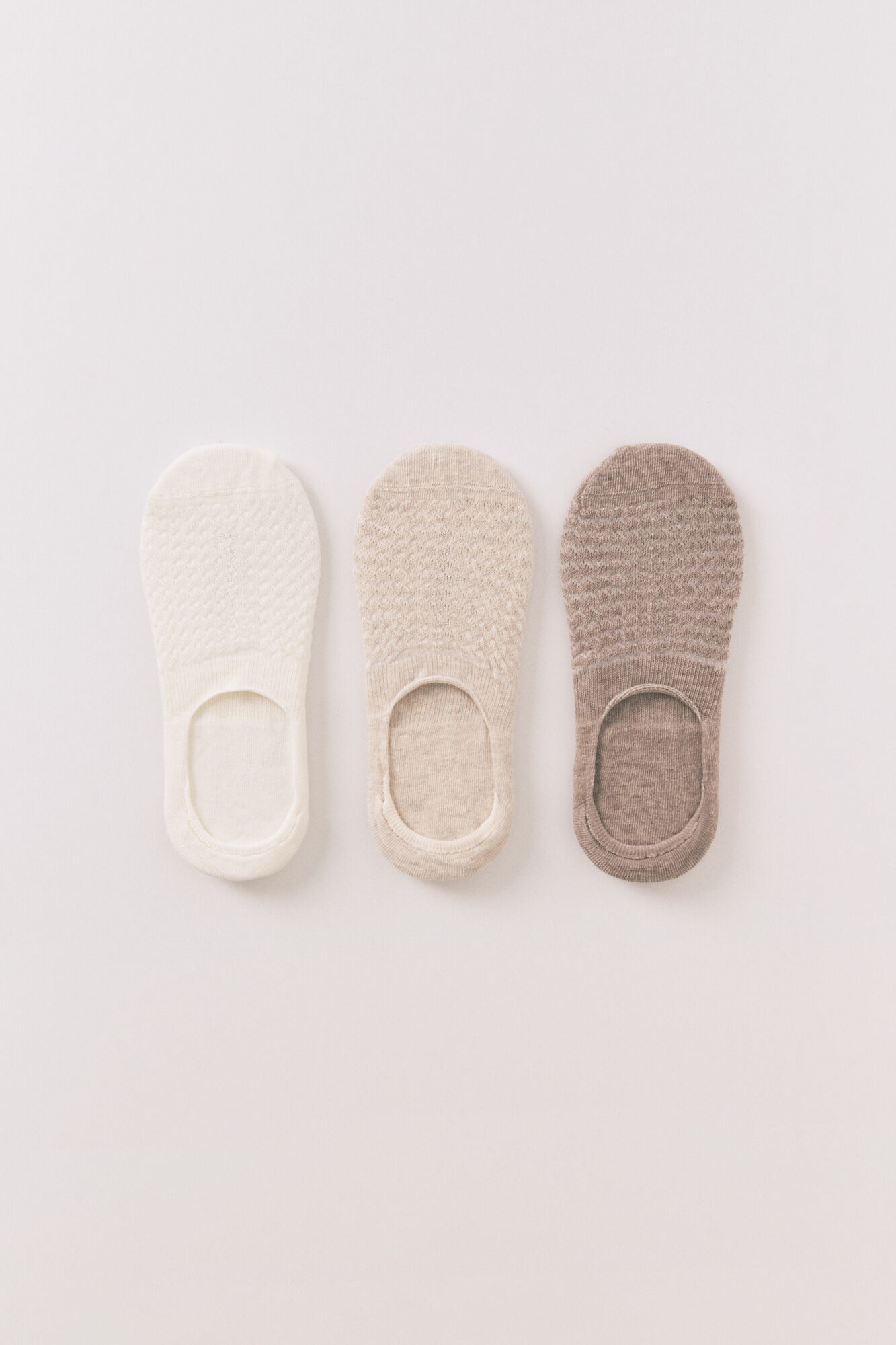 Women'secret Pack 3 calcetines slip on neutros 