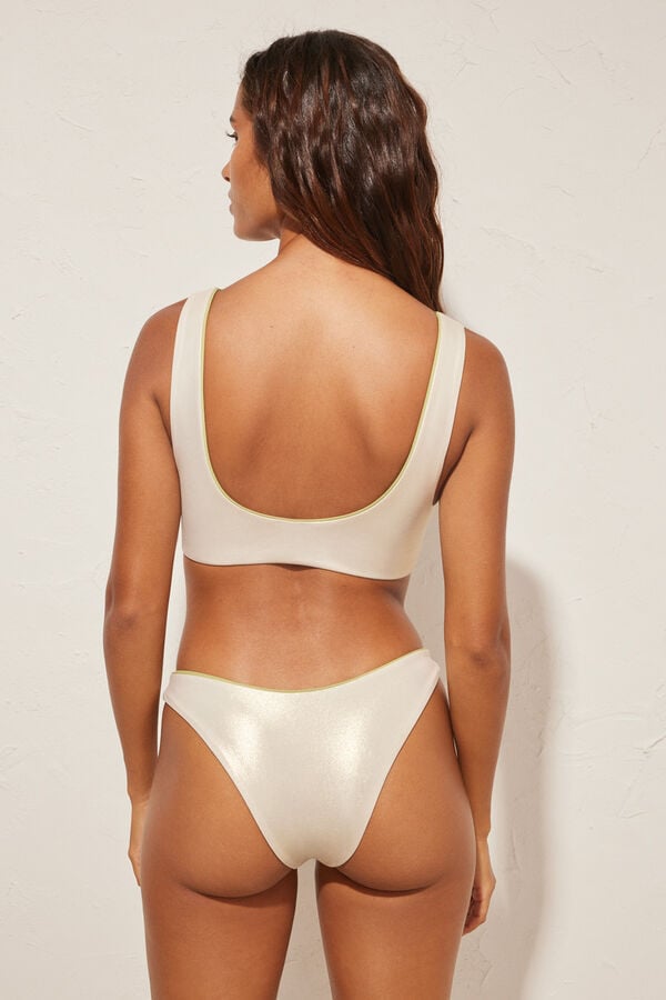 Womensecret Brasilianischer Bikini Bottom reversibel Grün