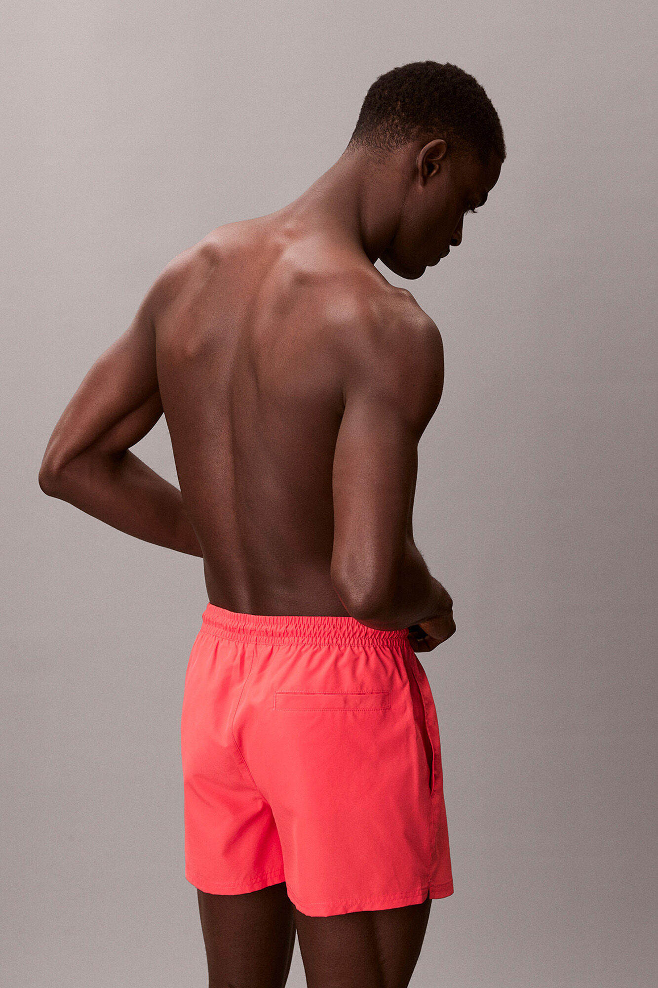 Calvin Klein Cal&ccedil;&otilde;es de banho com cord&atilde;o e logo