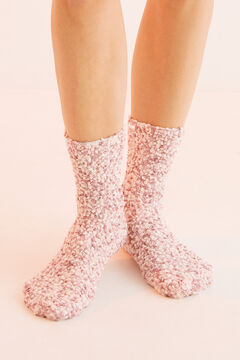 Womensecret Pink textured socks pink