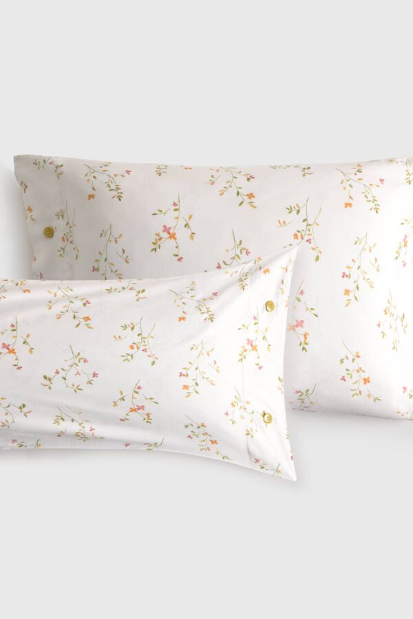 Textura Housse de coussin imprim&eacute;e blanc