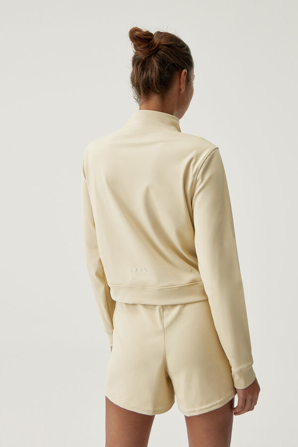 Born Living Yoga Naoko Oat Milk shorts barna