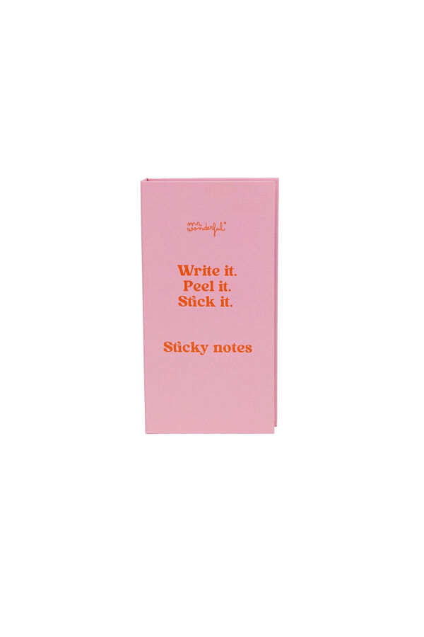 Mr. Wonderful Sticky Notes Set - Write it. Peel it. Stick it. printed