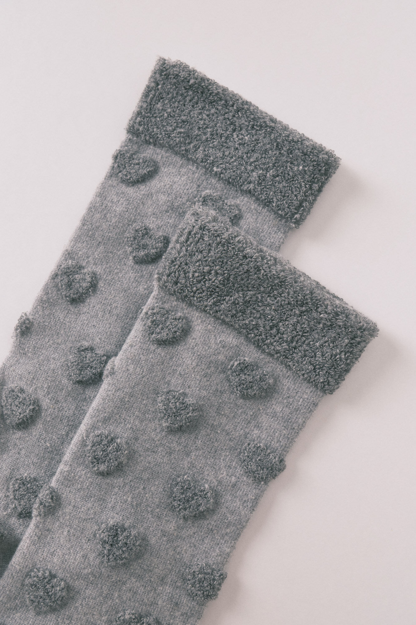 Women'secret Long pink socks with embossed hearts 