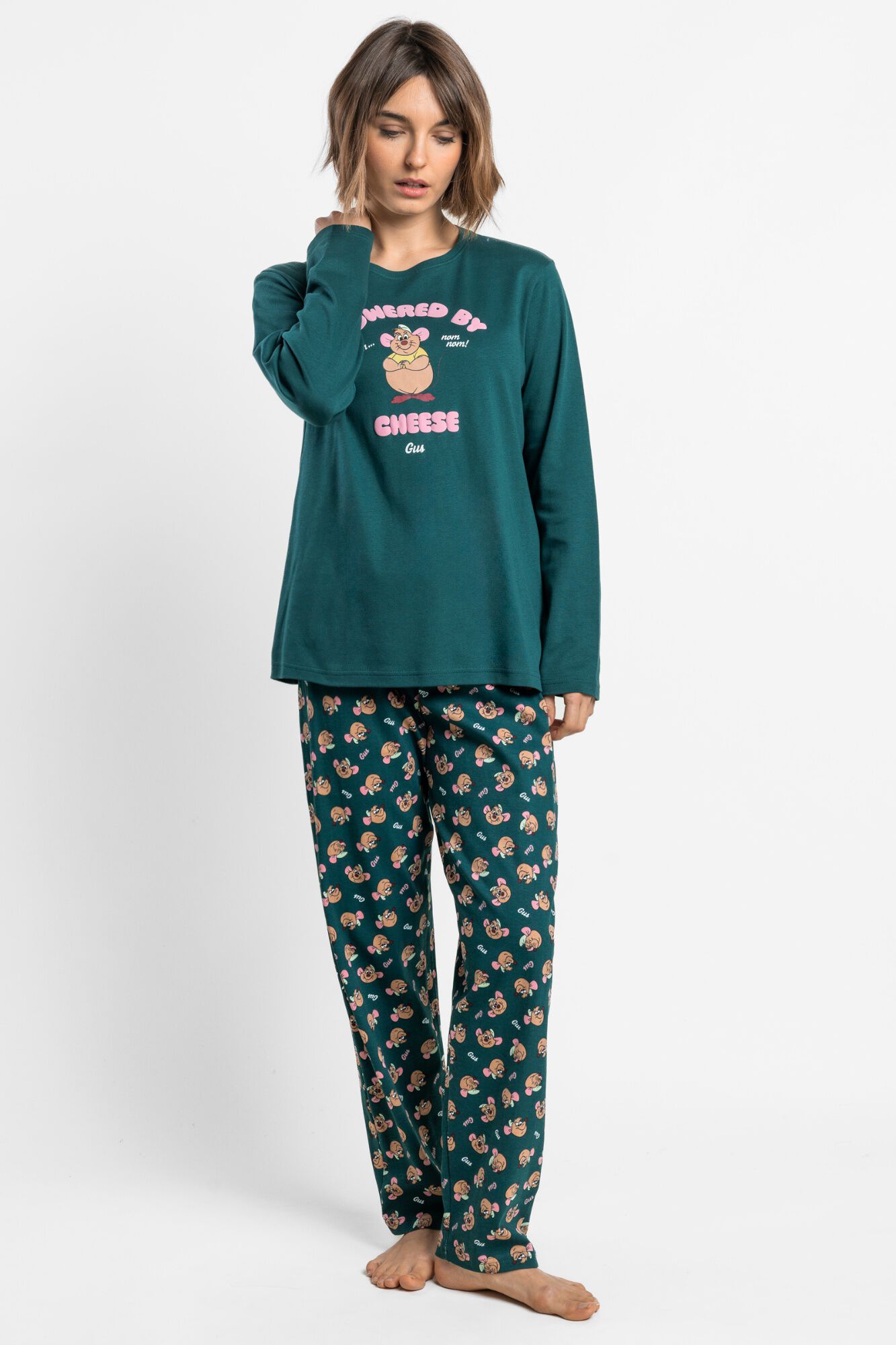 Admas Pijama Largo Gus Gus Cheese