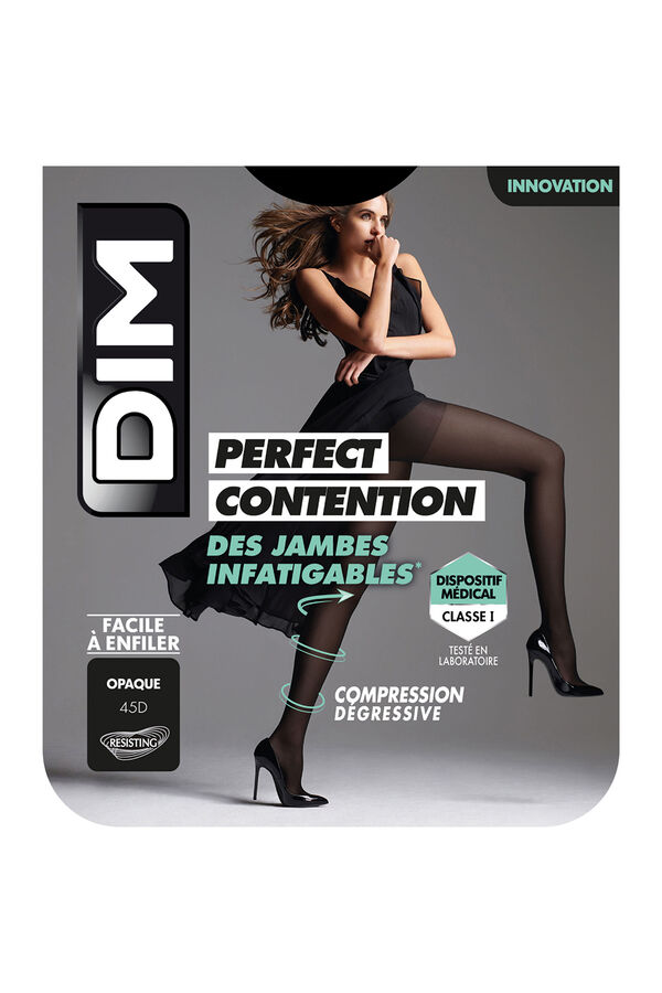 DIM Panty transparente de descanso 45 Deniers negro