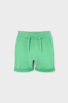 Womensecret Bermuda de niño con cintura elástica verde