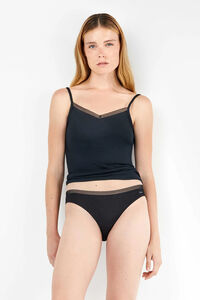 Gisela Klassischer Slip mit Spitzenborte