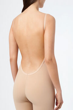 Womensecret Ivette Bridal shapewear bodysuit cup C with push-up cups in nude brown