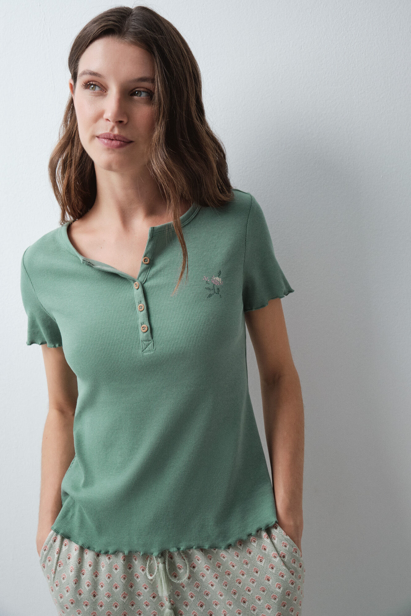 Women'secret T-shirt &agrave; manches courtes vert