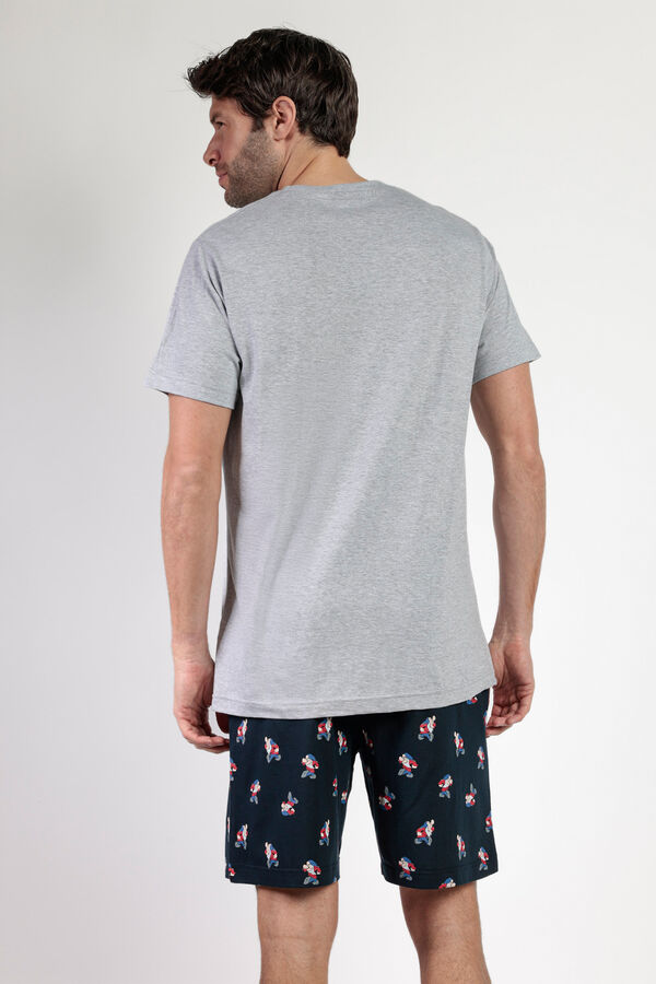 Admas Grumpy trouble maker Disney short pajamas Grau