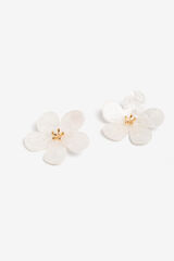 Vilanova Acrylic Flower Earrings white