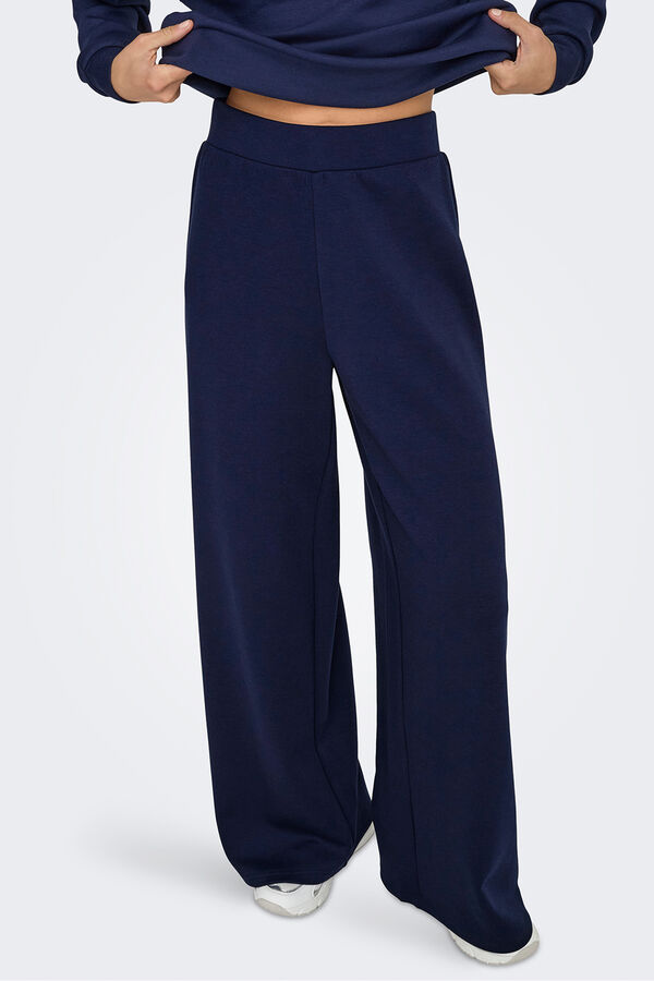 Only Play Pantal&oacute;n largo de chandal pata ancha azul