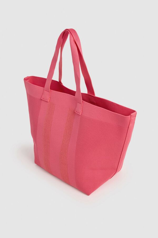 Pepe Jeans Bolso shopper de malla t&eacute;cnica rojo