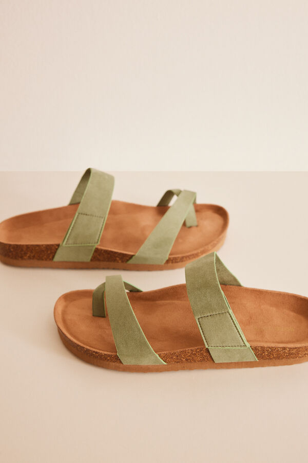 Womensecret Green Bio sandals beige