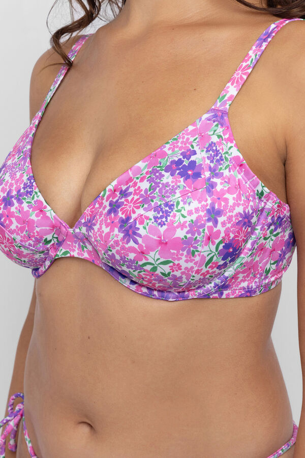 Dorina Top biqu&iacute;ni sem enchimento Es paradis rosa