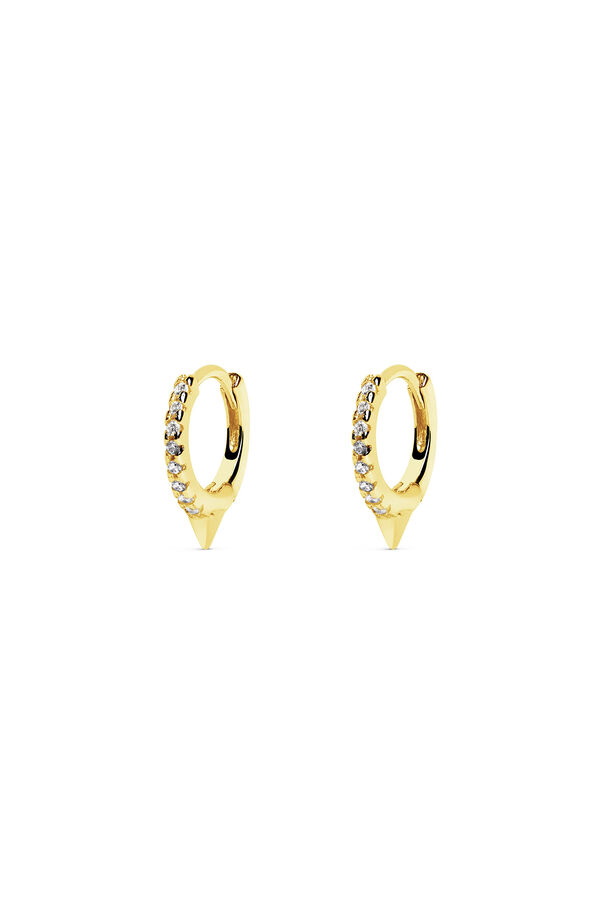 Womensecret Gold Single Rolling Spark Earrings Žuta
