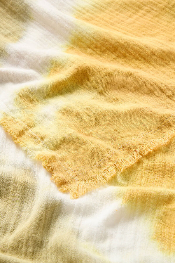 Womensecret Mustard Nus 100 x 180 beach towel rávasalt mintás