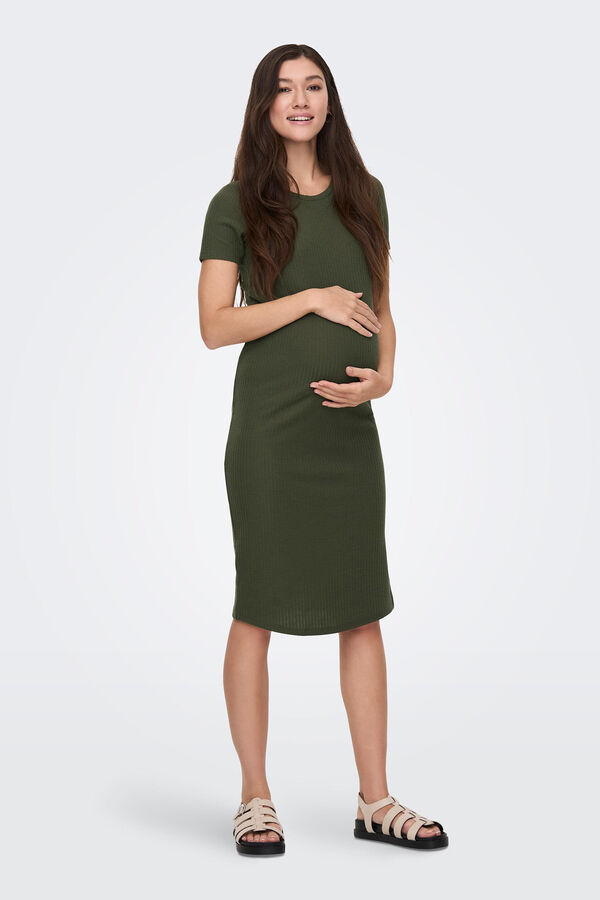 Womensecret Short-sleeved maternity midi dress Zelena