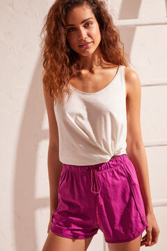 Womensecret Purple 100% cotton shorts pink
