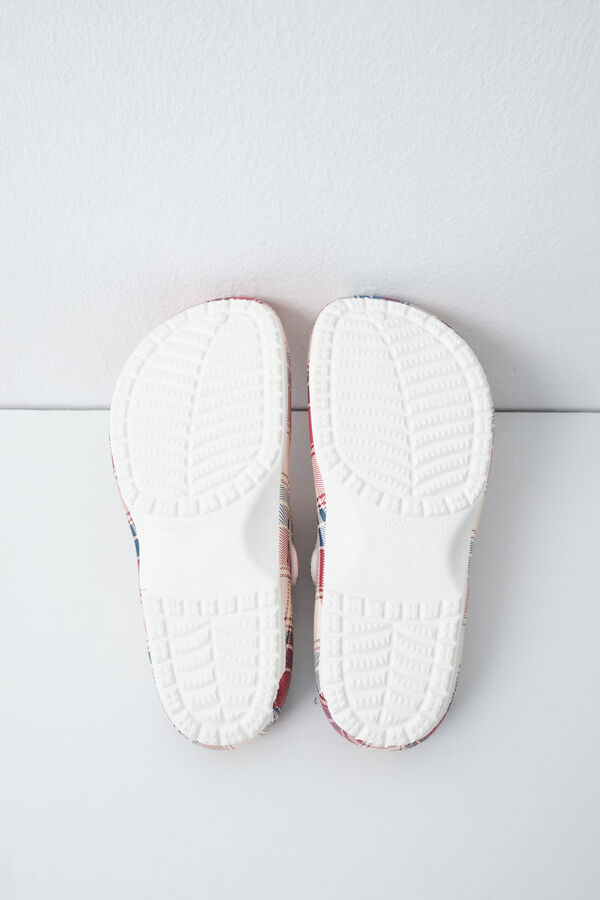 Women'secret Plaid lined clog slippers printed