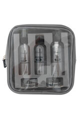Mr. Wonderful Travel vanity case with containers - Grey printed