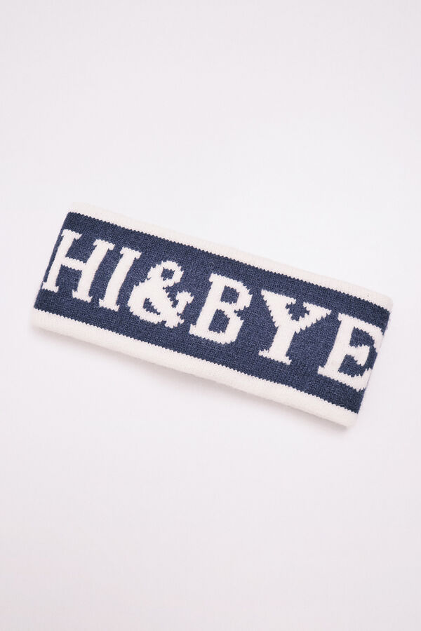 HI&BYE Bandeau logo bleu marine bleu