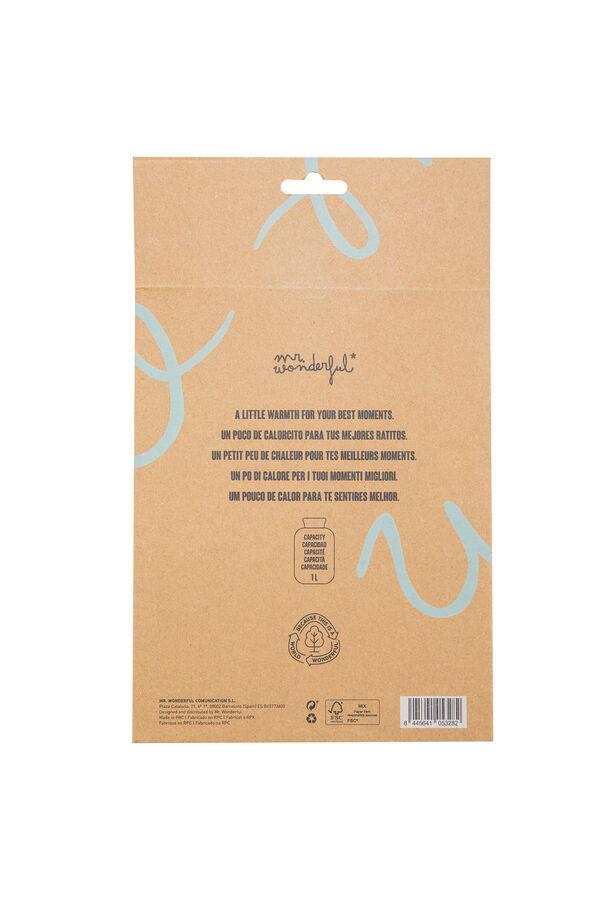 Mr. Wonderful Bolsa de agua caliente estampado