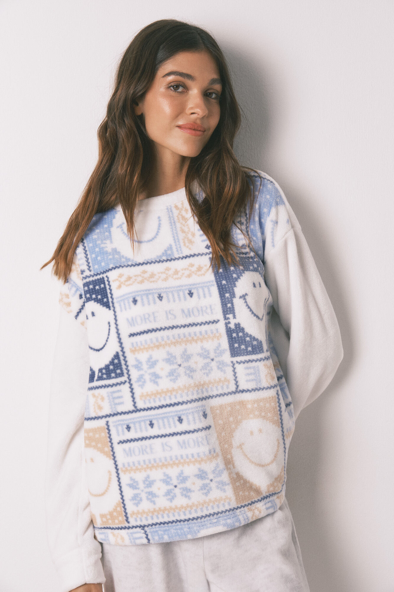 Women'secret SmileyWorld&reg; Long Fleece pyjamas 