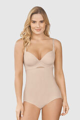 Leonisa Braga faja postparto y postquir&uacute;rgico con laterales en velcro beige