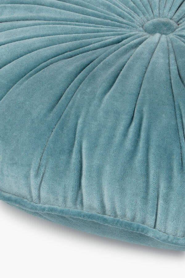 Calma House Coj&iacute;n Velur Azul claro azul