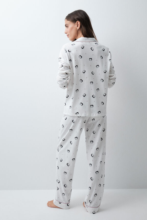 Women'secret Betty Boop cotton classic pyjamas beige