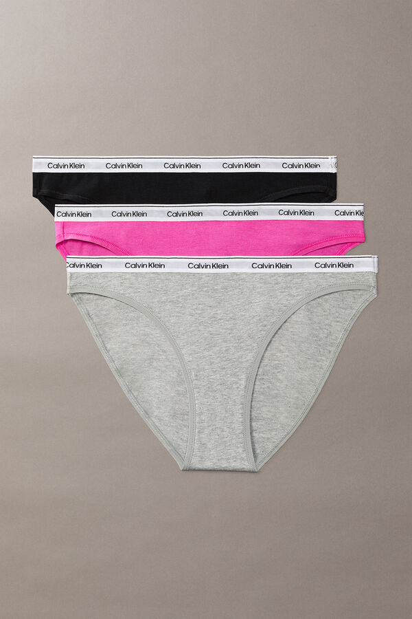 Calvin Klein 3-pack logo panties pink