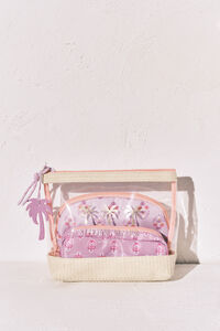 Women'secret Transparent and printed vanity case 3-pack