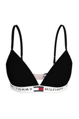 Tommy Jeans non-wired sports bra Crna