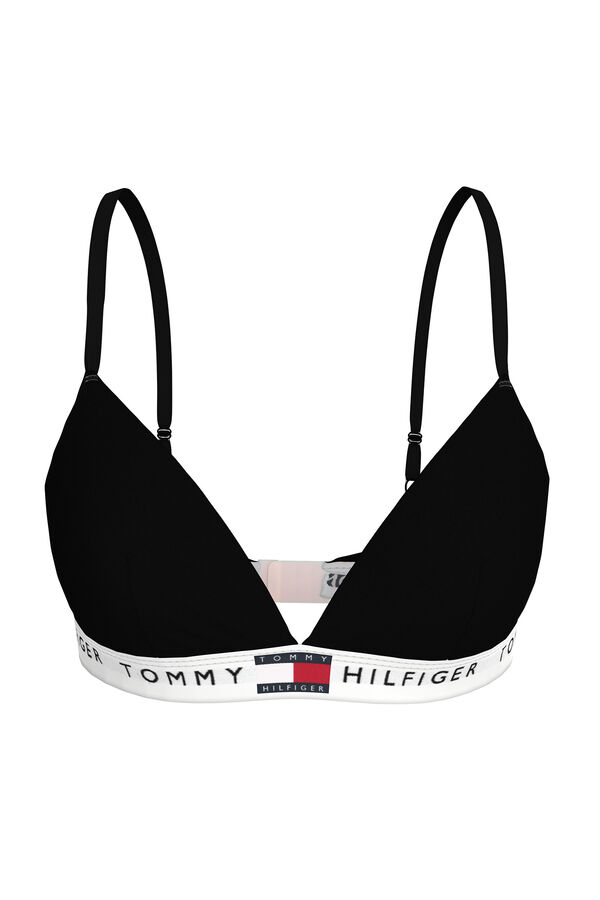 Tommy Jeans non-wired sports bra Crna