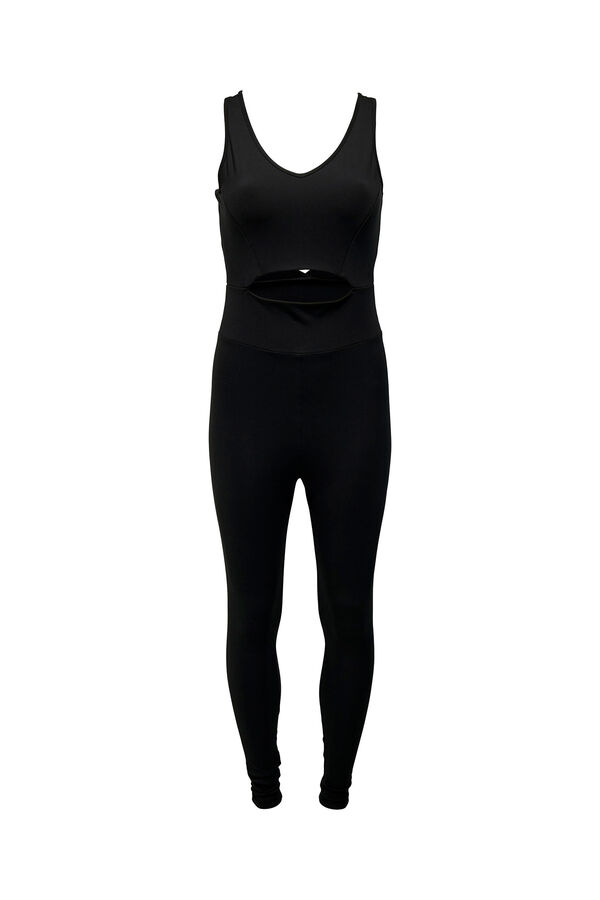 Womensecret Sports jumpsuit with opening black