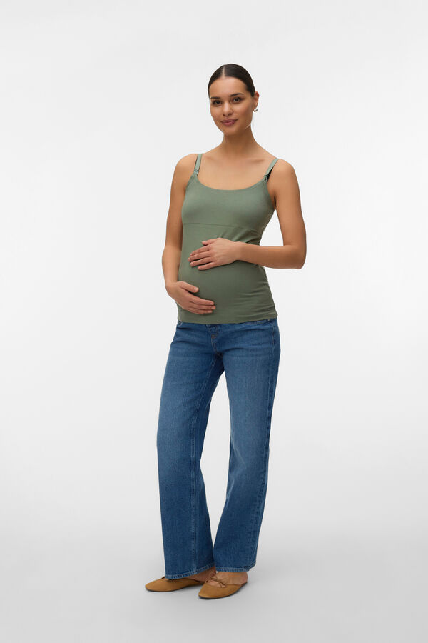 Mamalicious Breastfeeding vest top grey