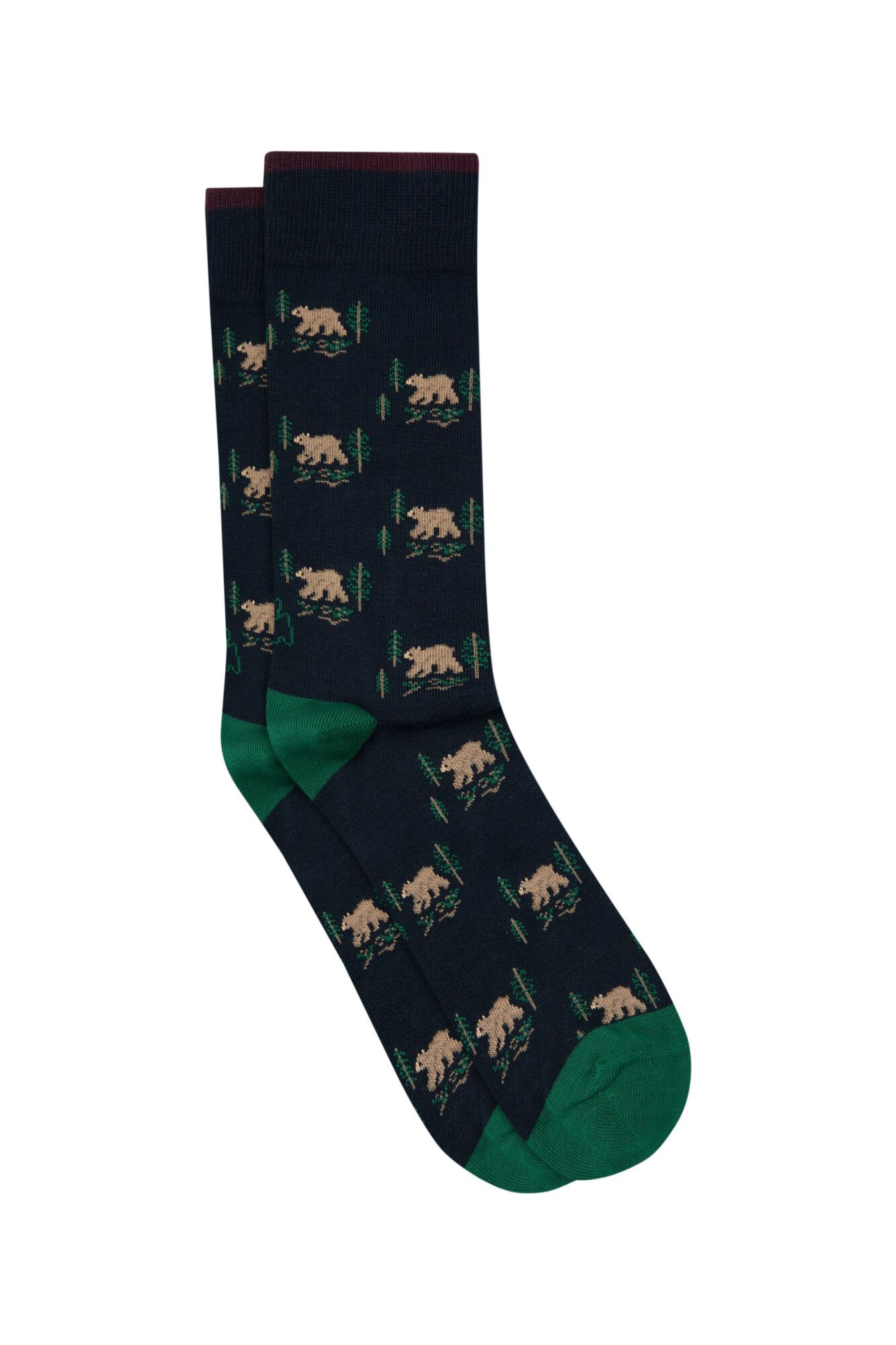 Kiff-Kiff Meia Estampada para Homem