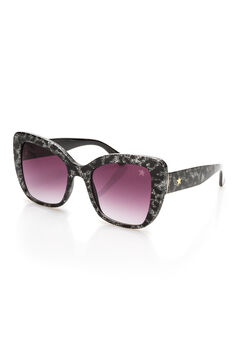 Womensecret Gafas de sol Shiny con glitter negro printed