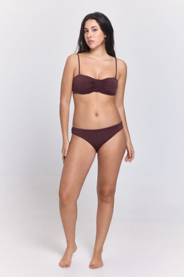 Pieces Bikini-Top mit Tr&auml;gern Rot