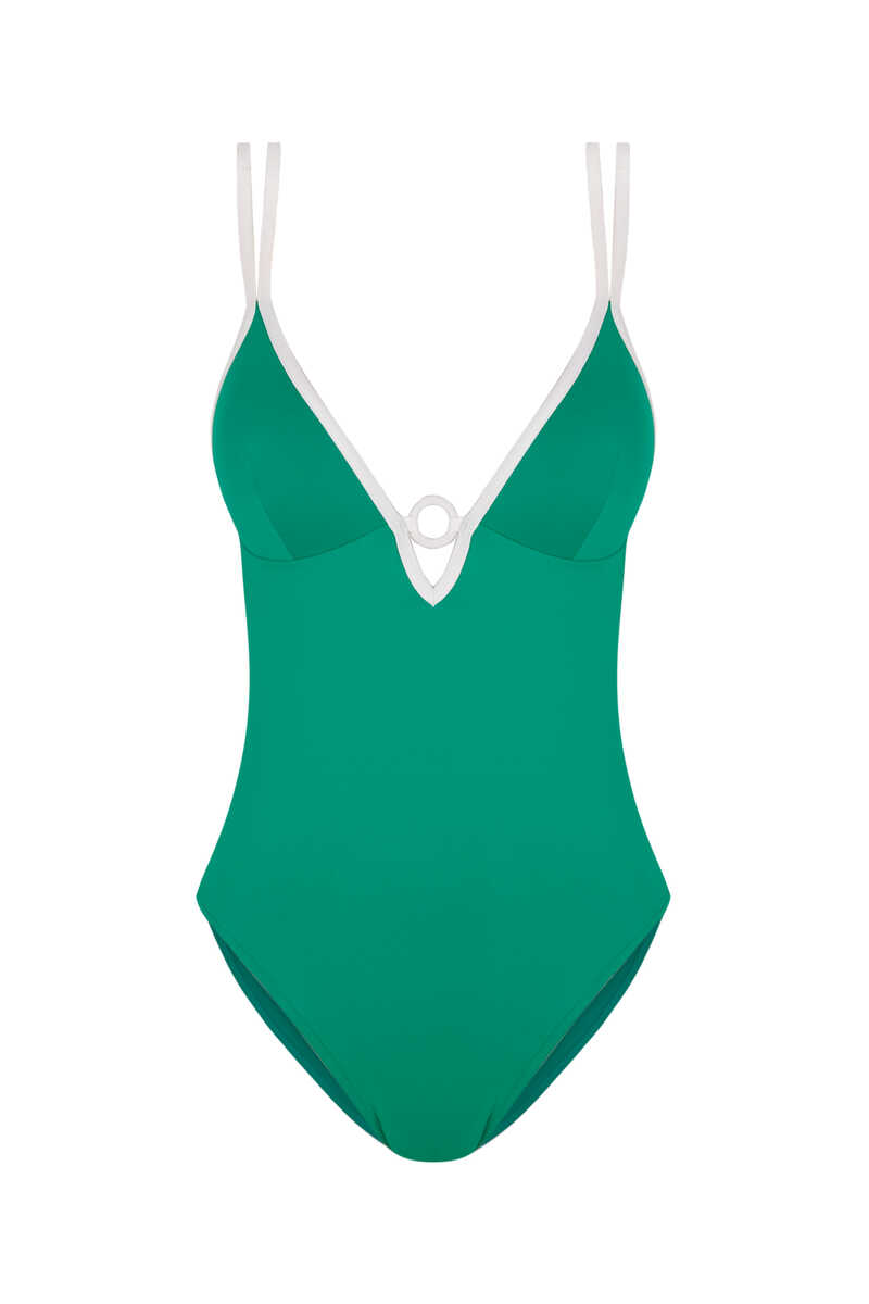 Womensecret Green push-up swimsuit green