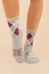 Womensecret Pack 3 calcetines medios algodón Snoopy estampado