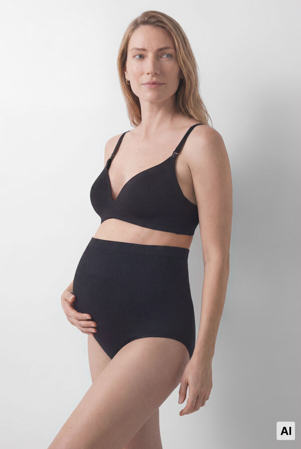 Women'secret Black padded triangle maternity bra LOVELY black