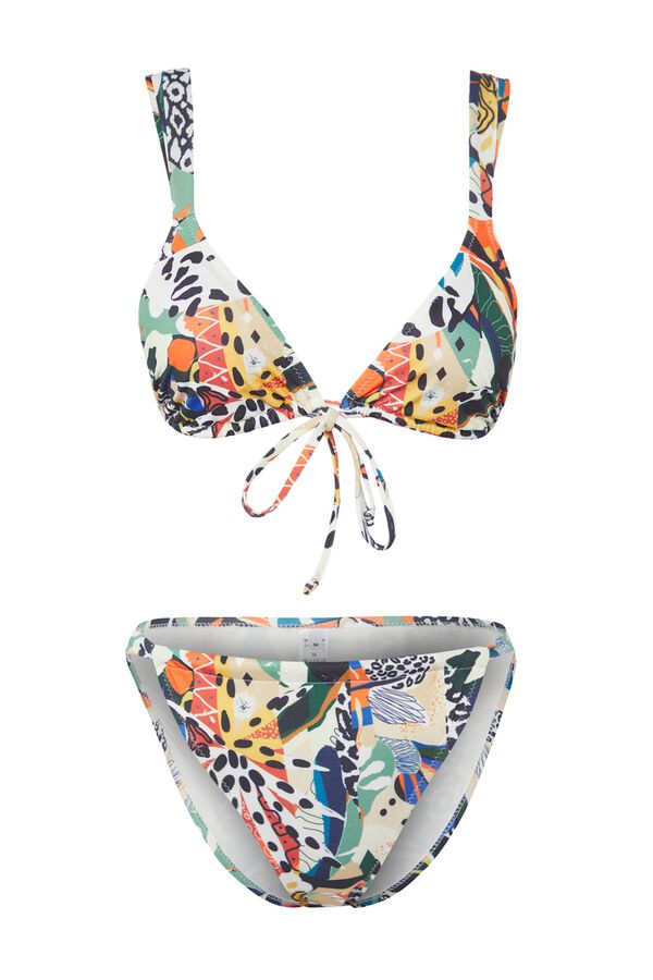 Trendyol Bikini  con estampado abstracto estampado